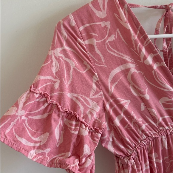 Yireh Dress Petal Hawaii ruffle floral vacation babydoll tiered - Picture 7 of 9